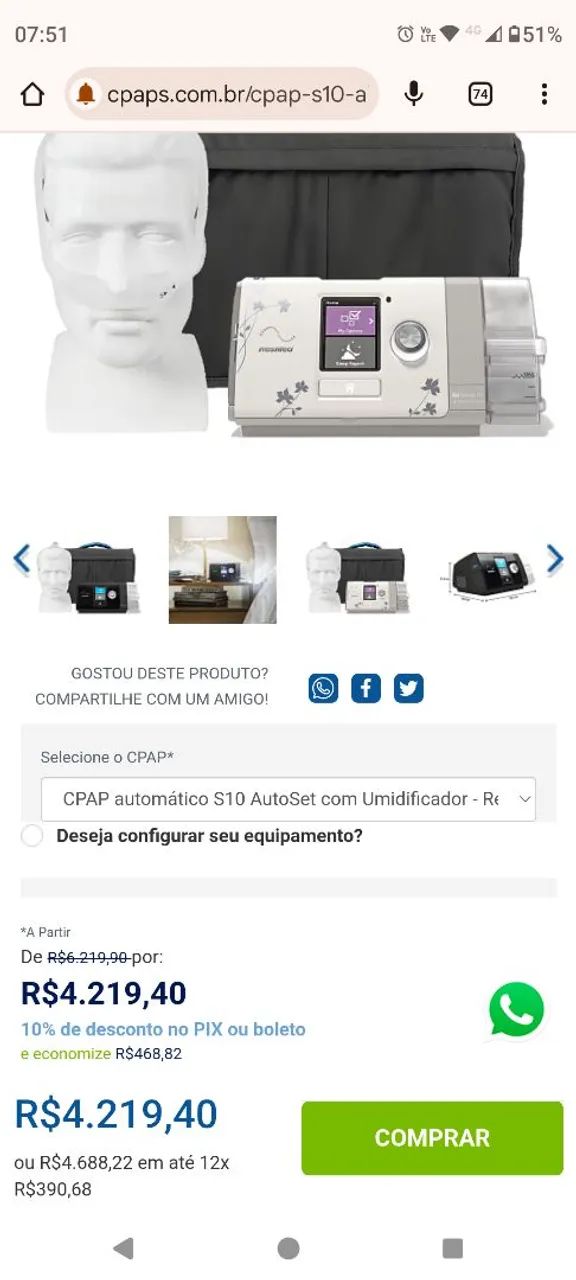 CPAP automático ResMed