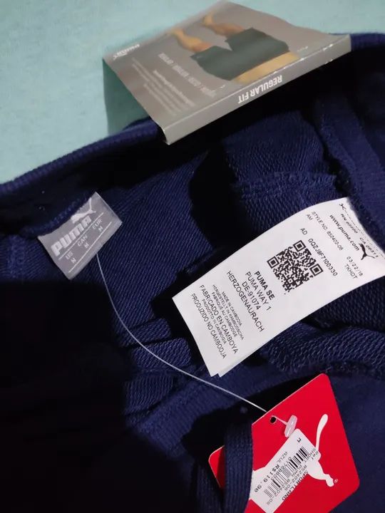 Shorts Puma Masculino Azul - Foto 3