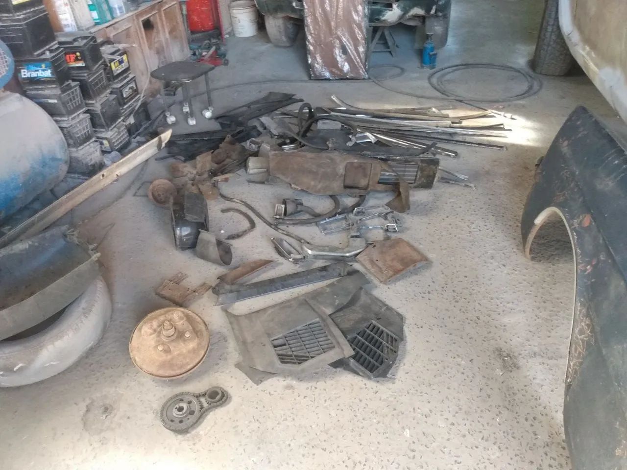 Lote peças Galax Landau 76/83 friso paralama esquerdo acabamento interno  - Foto 3