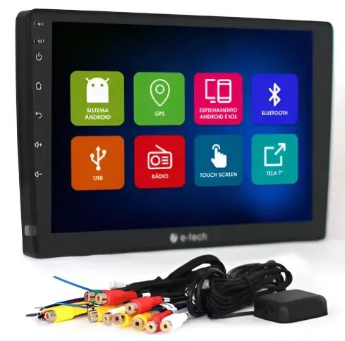 Multimidia Android 4Gb/64Gb Octacore Carplay Sem Fio Gps Tela 9 Polegadas Carro Painel - Foto 3