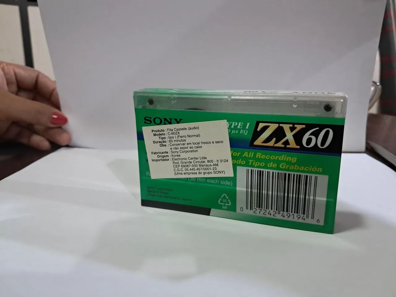 Fitas ZX60 SONI lacradas. - DVD, Blu-Ray e Vídeo Cassete - Jardim