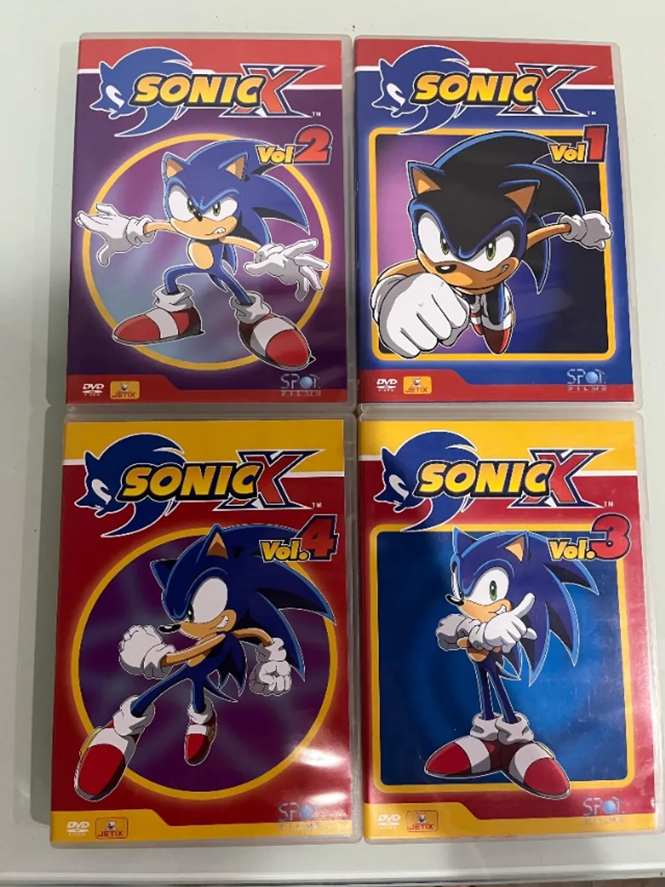 Sonic X - Coletânea 4 DVD's - Originais