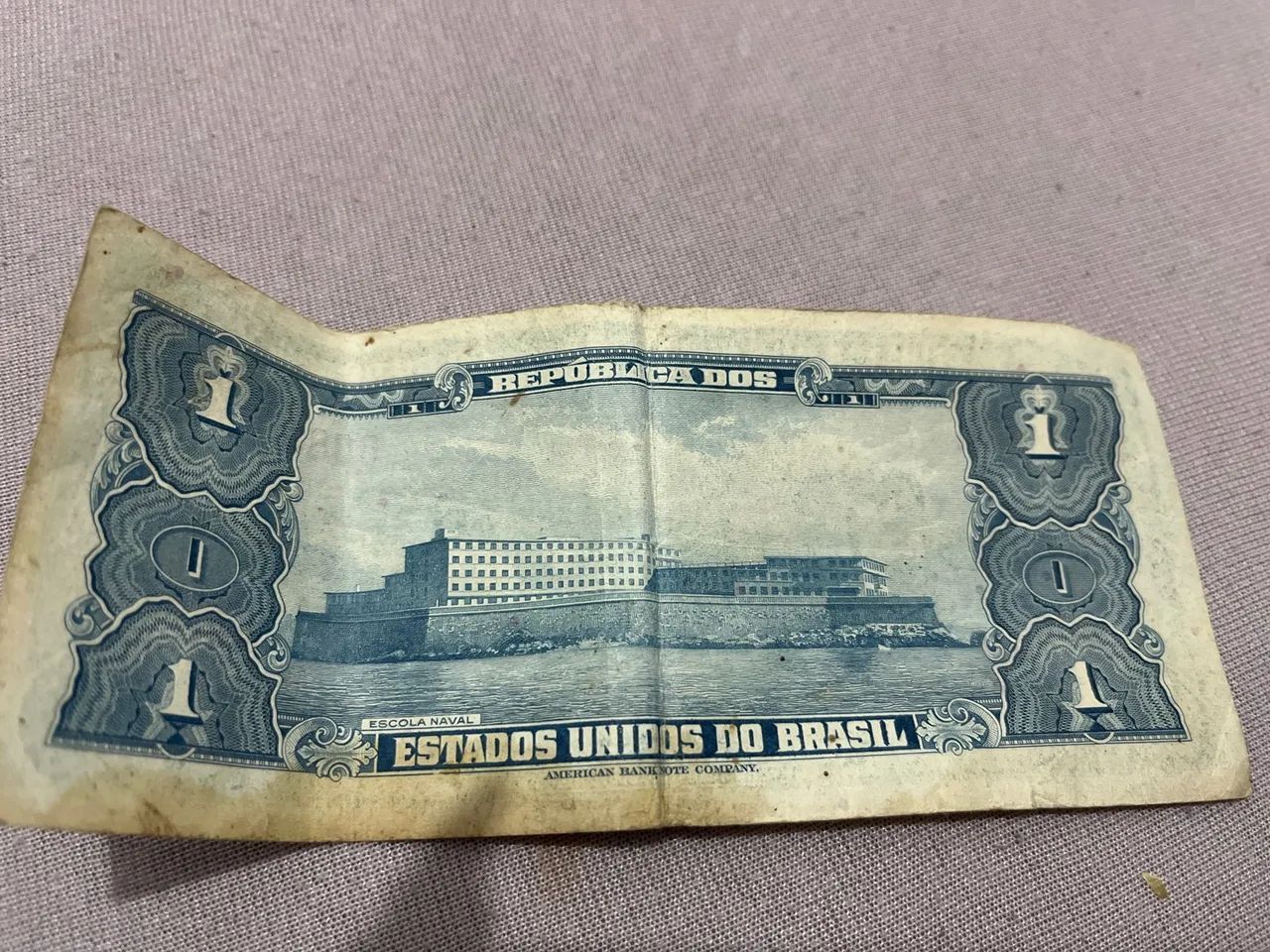 Nota de 1 cruzeiro da República dos Estados Unidos do Brasil - Foto 2