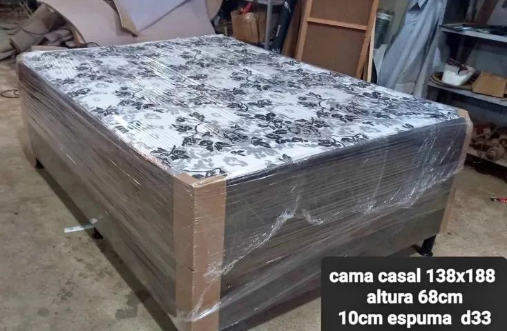 Cama box casal nova 