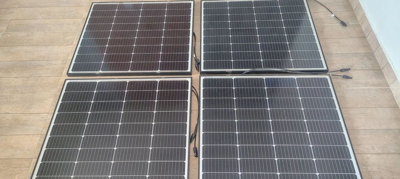 4 Paineis solar 100w  - Foto 2