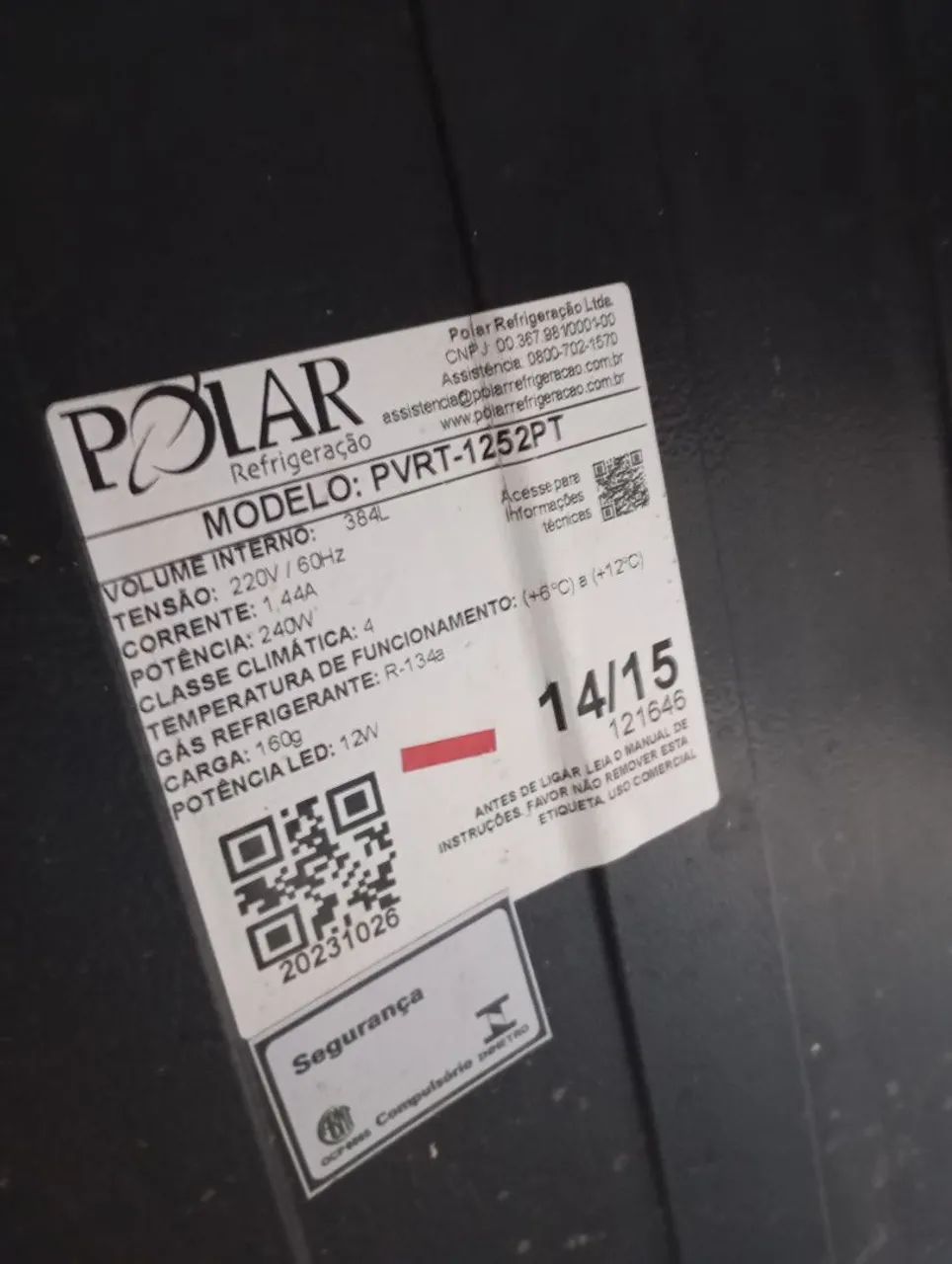 Vitrine Refrigerada Polar 1.25m 220v - Foto 5