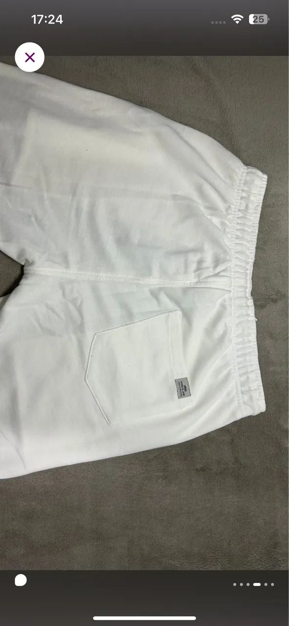 calça de moletom king & joe off-white 40 - Foto 4