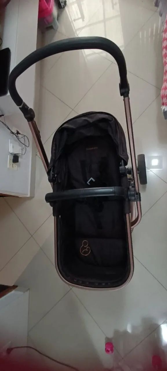 Carrinho de bebê Galzerano berço Moisés e bebê conforto  - Foto 3
