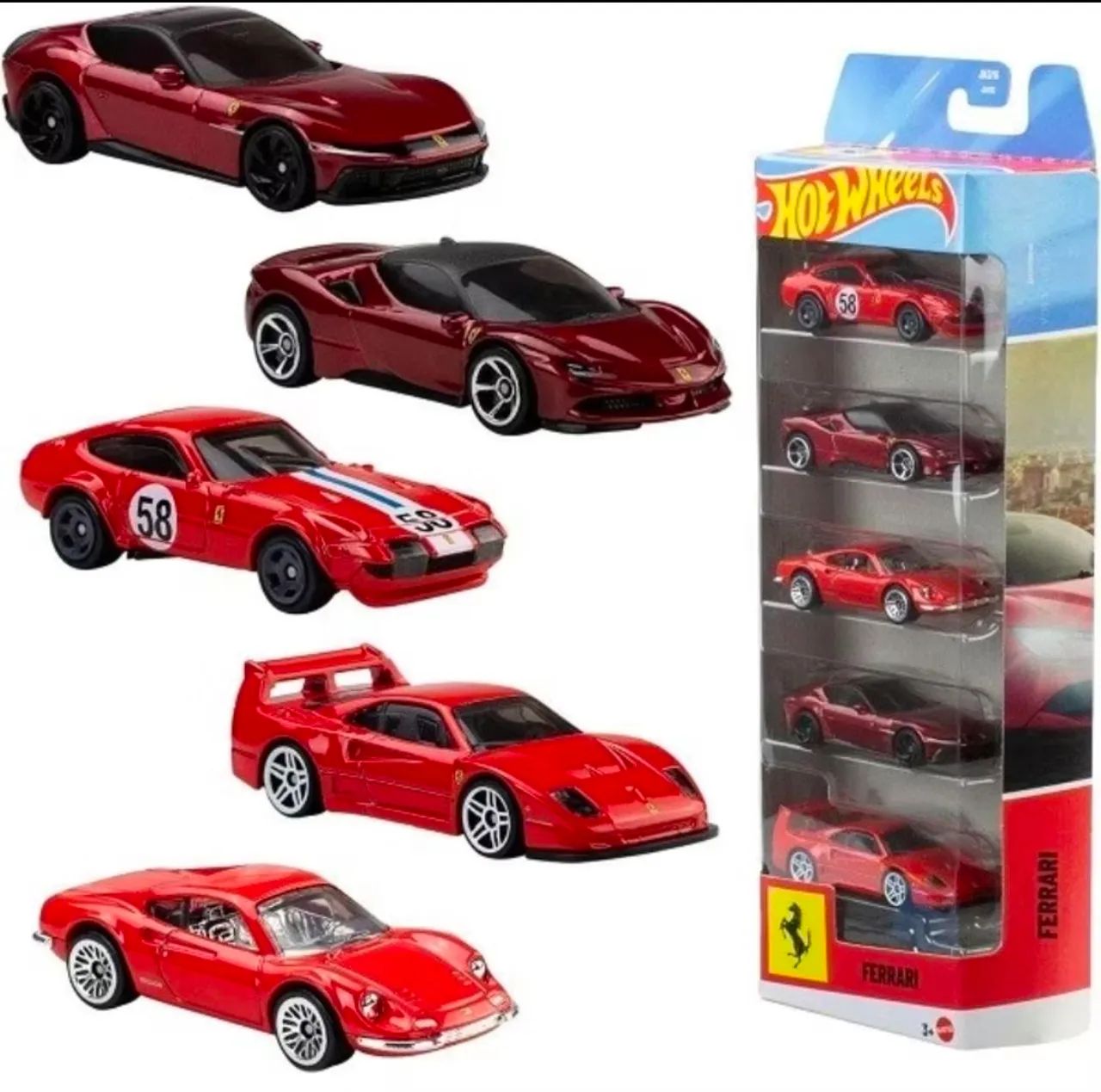 Pack ferrari hotwheels