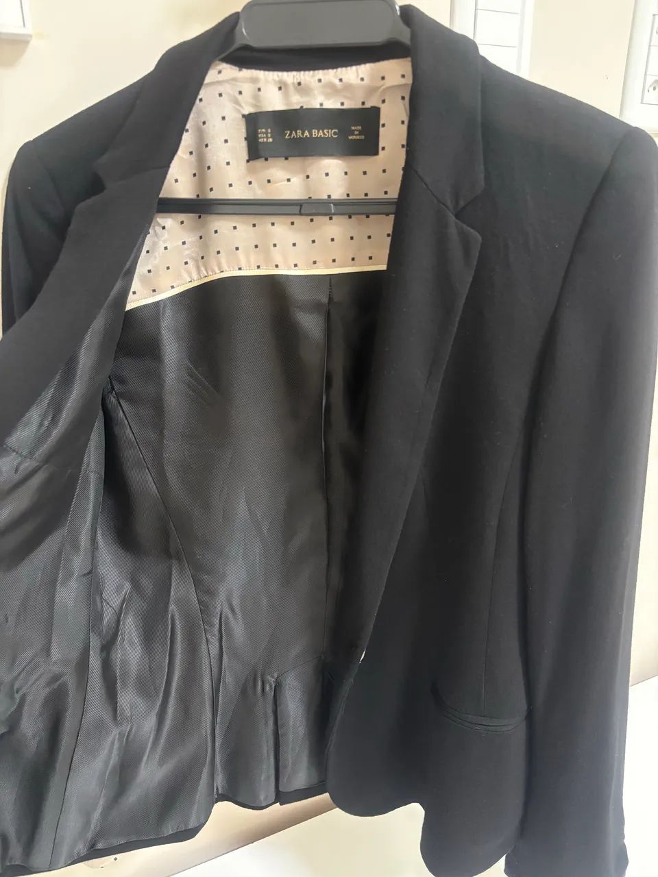 Blazer Zara Tam P cor preta - Foto 5