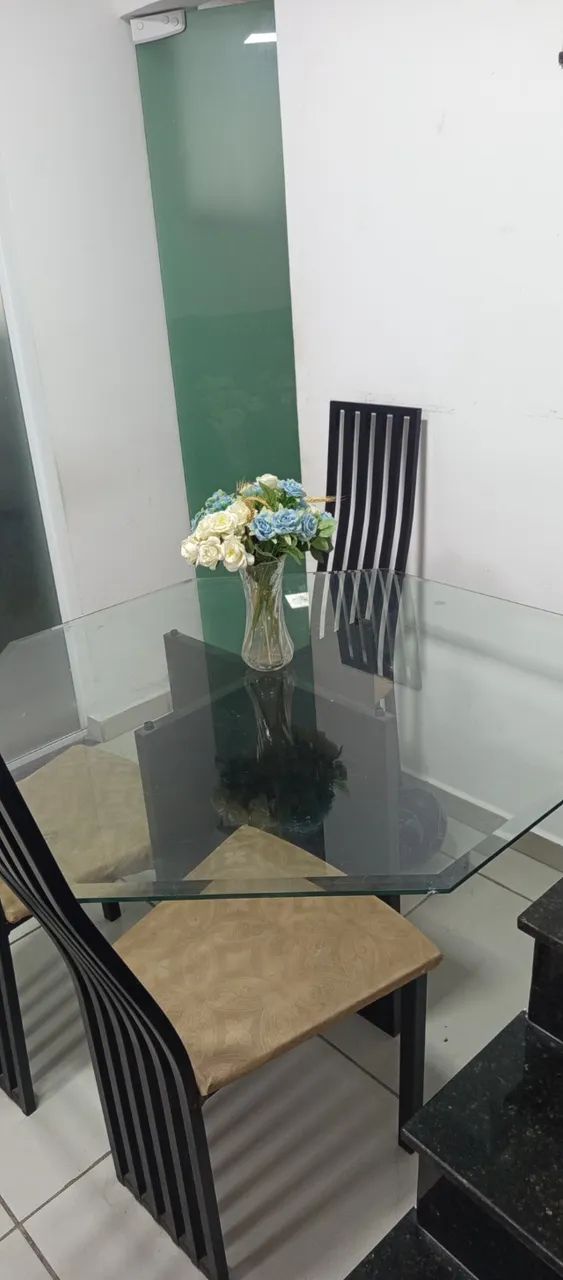 Mesa de Jantar Tampo de Vidro - Foto 5