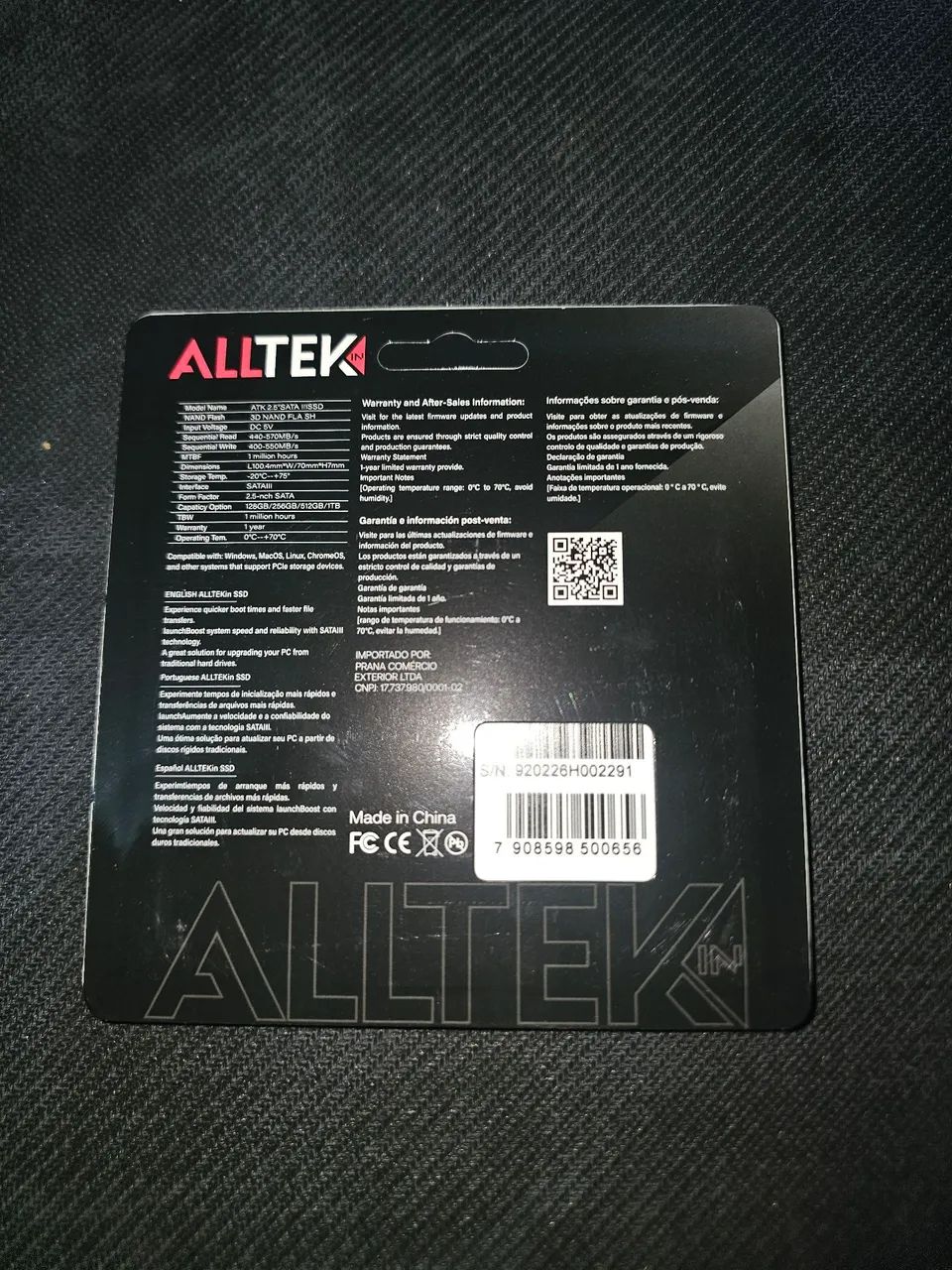 SSD 256GB ALLTEK  - Foto 3