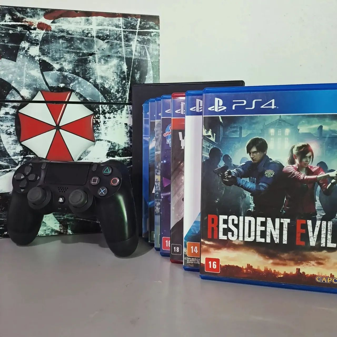 PS4 500GB com 8 jogos - SOMOS E-COMMERCE  - Foto 2