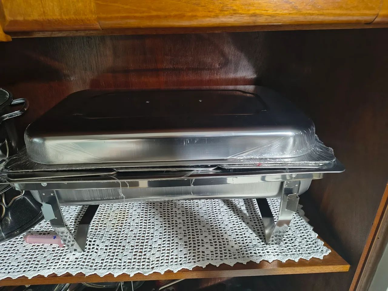 RÉCHAUD PROFISSIONAL RETANGULAR INOX - 3 DIVISÓRIAS | 2 ACENDEDORES - Foto 4