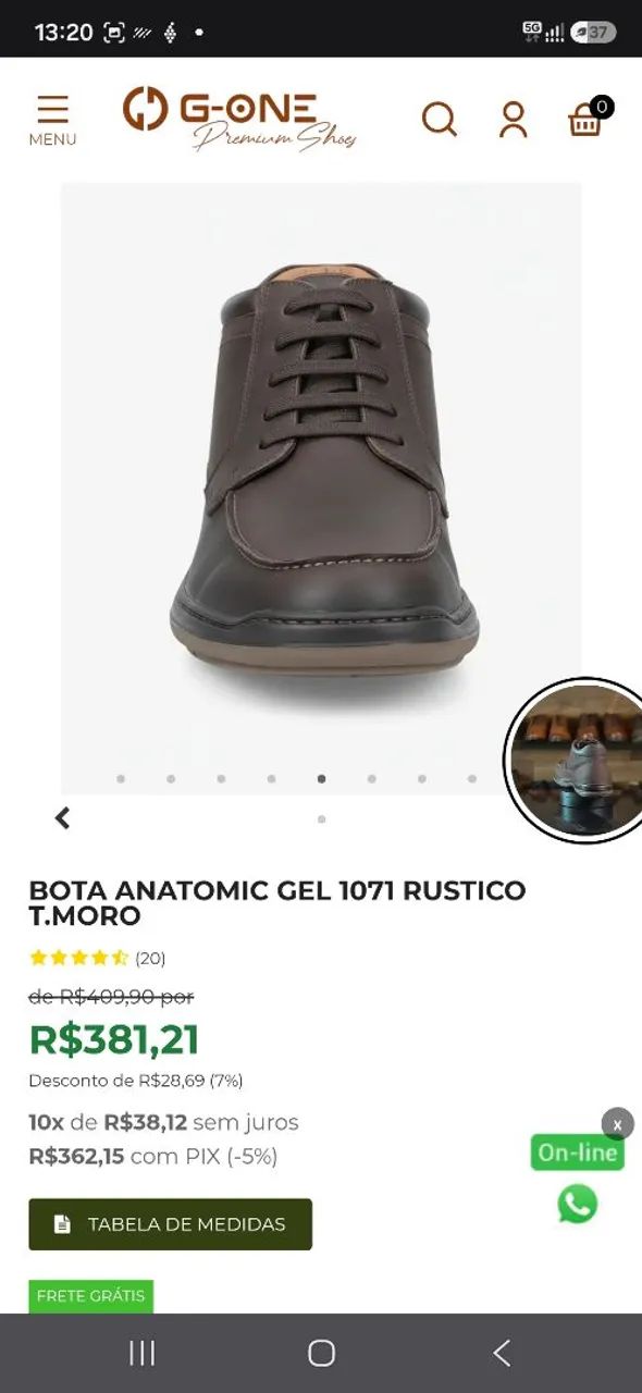 Bota Anatomic Gel 1071 - Foto 2