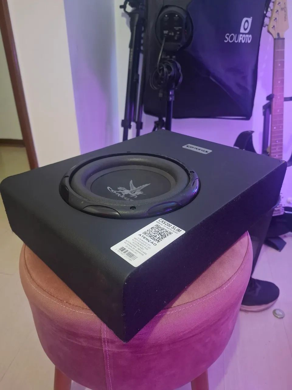 Subwoofer Ativo Slim Corzus 8 polegadas 200W - Foto 3