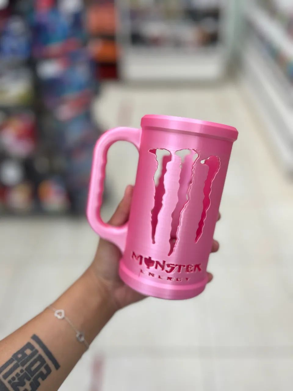 CANECA MONSTER ROSA 