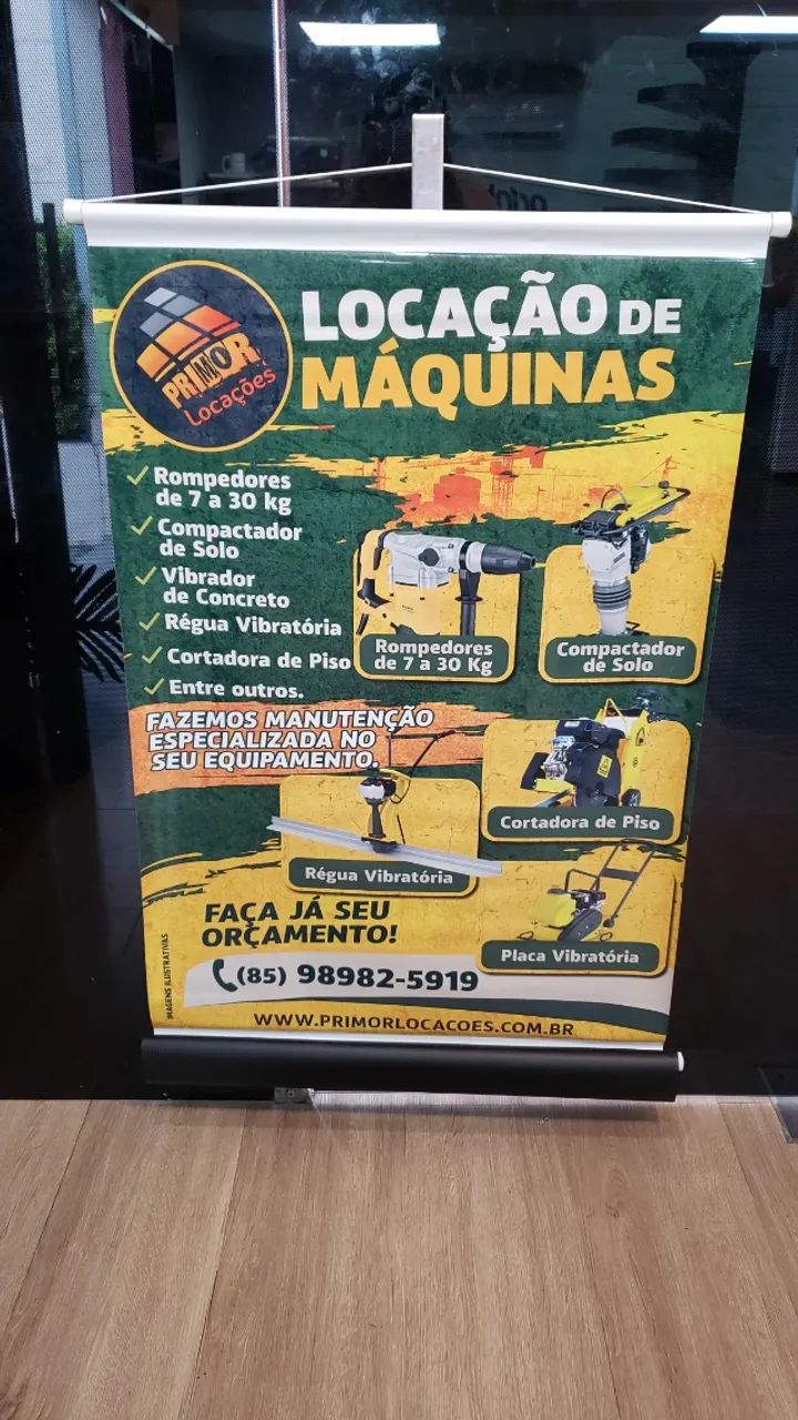 Banner lona personalizado para loja com seus serviços