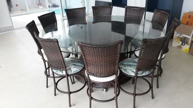 Conjunto de mesa em fibras sintéticas  - Foto 2