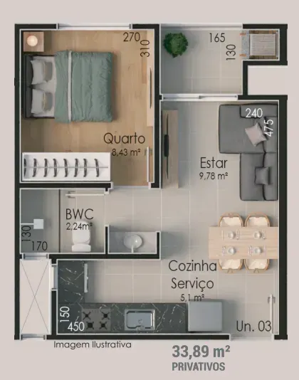 PLANTA 34m²