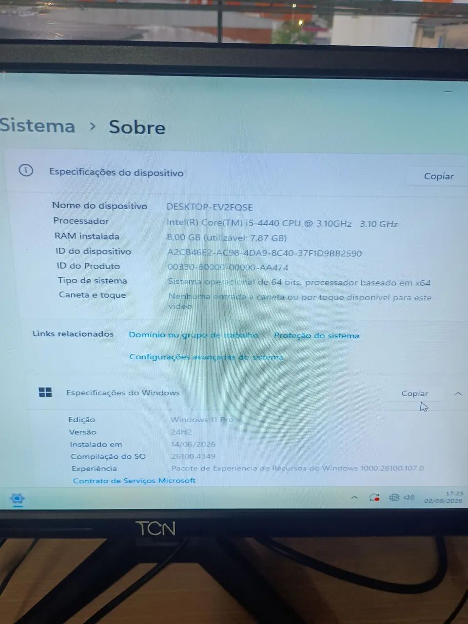 Computador para trabalho  I5-4440 8GB RAM  - Foto 2