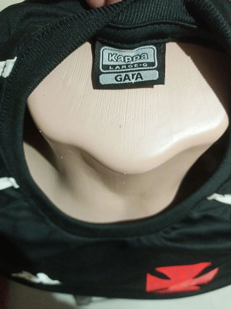 CAMISA VASCO/KAPPA/Supporter Cruz de Malta/preta - Foto 5