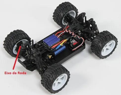 Eixo da Roda (Turnigy Monstro 1/16 4WD Beatle )