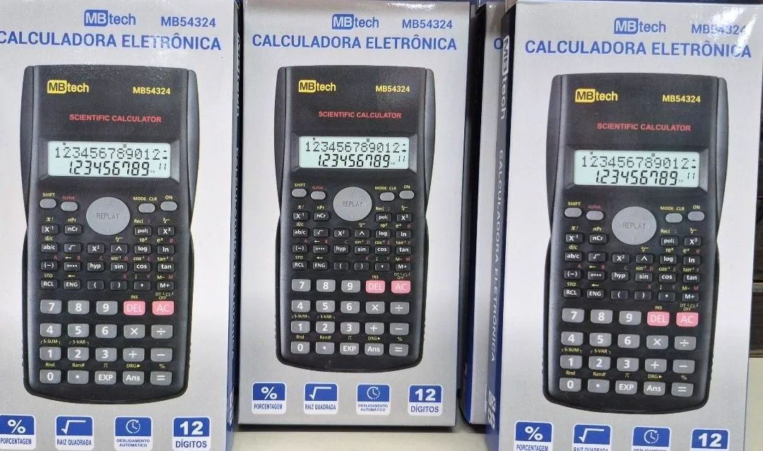 CALCULADORA CIENTIFICA 2 LINHAS 12DIG.