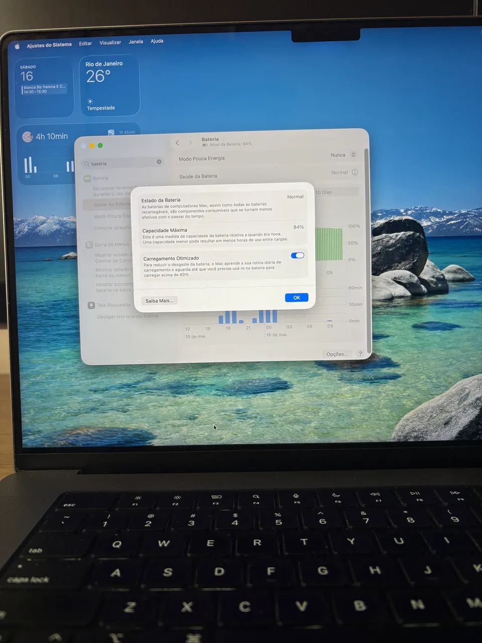 Macbook Pro 2021 M1 Pro 16GB/1TB 液晶に難あり Macbook Pro 14 M1, 2021, 16gb, 1tb, Space Grey, Impecável