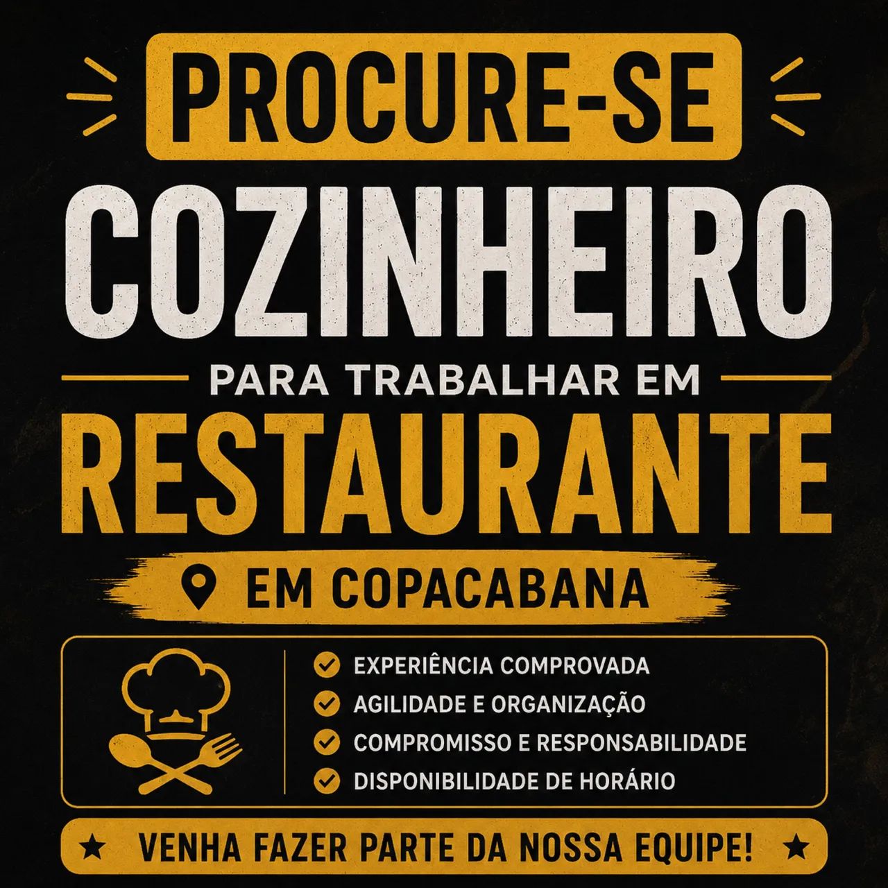 Vaga de emprego 