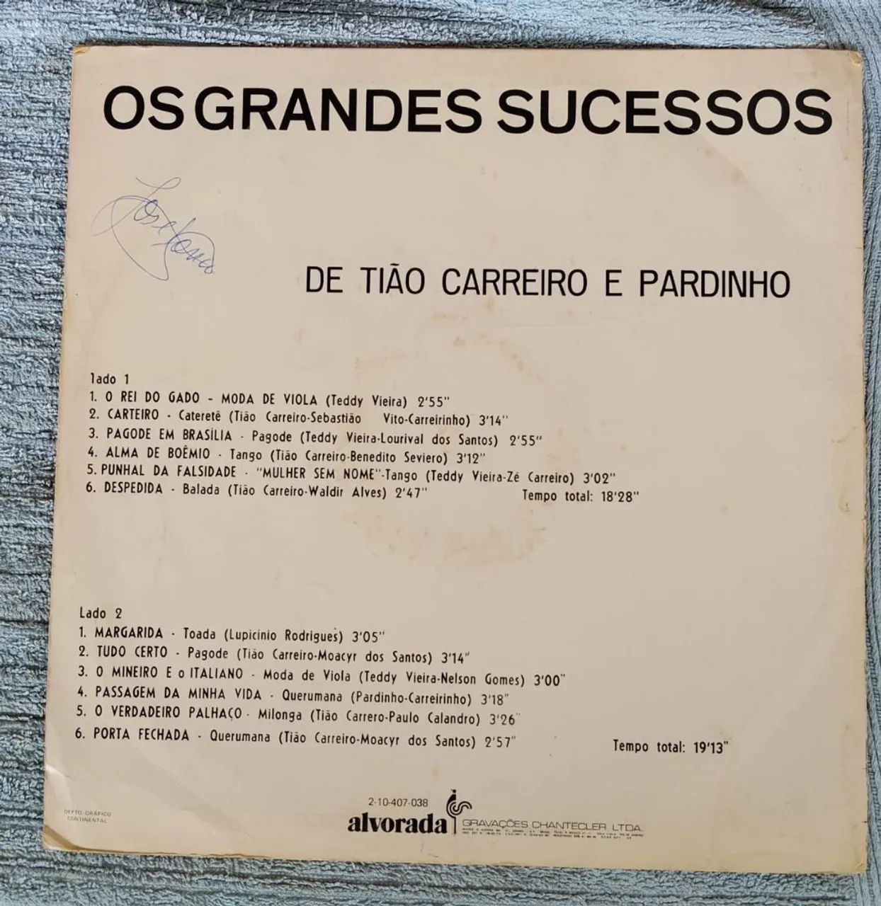 LP disco de vinil os grandes sucessos de Tião Carreiro e Pardinho toca disco radiola som  - Foto 2