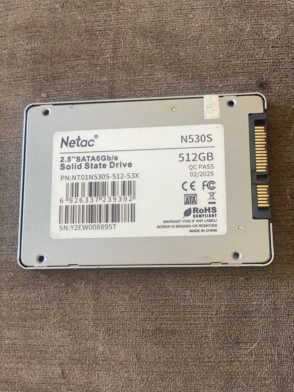 SSD Netac 512 gigas 