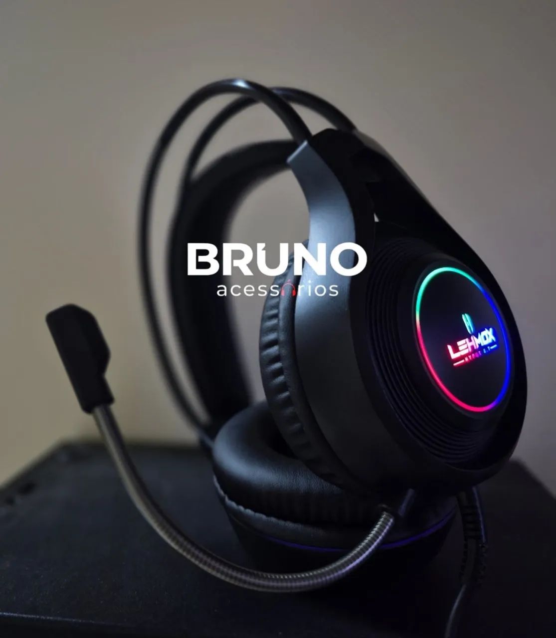 Headset gamer com microfone jogos e reuniões  - Foto 3