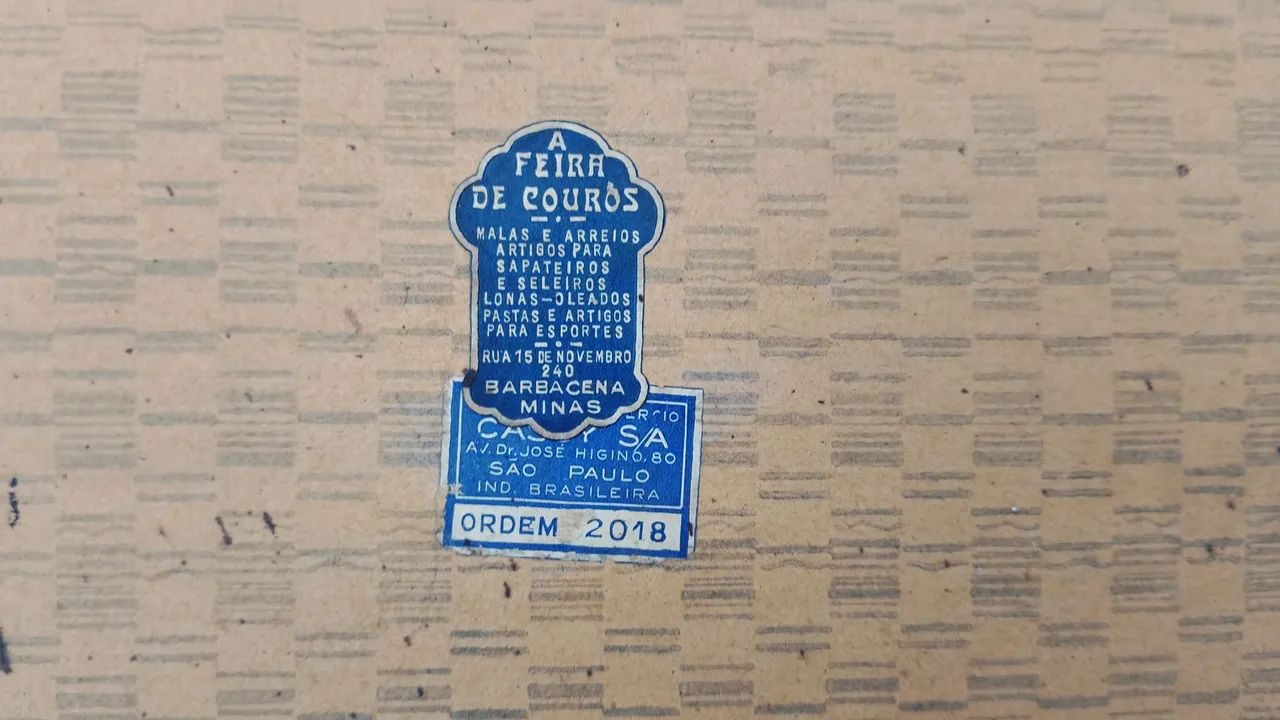 Mala de Couro Antiga, Automóveis, Decoração.  - Foto 4