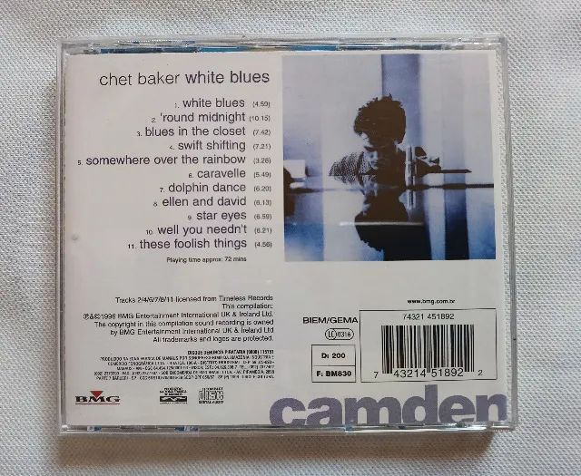 Cd Chet Baker - White Blues - Excelente Estado - Foto 3