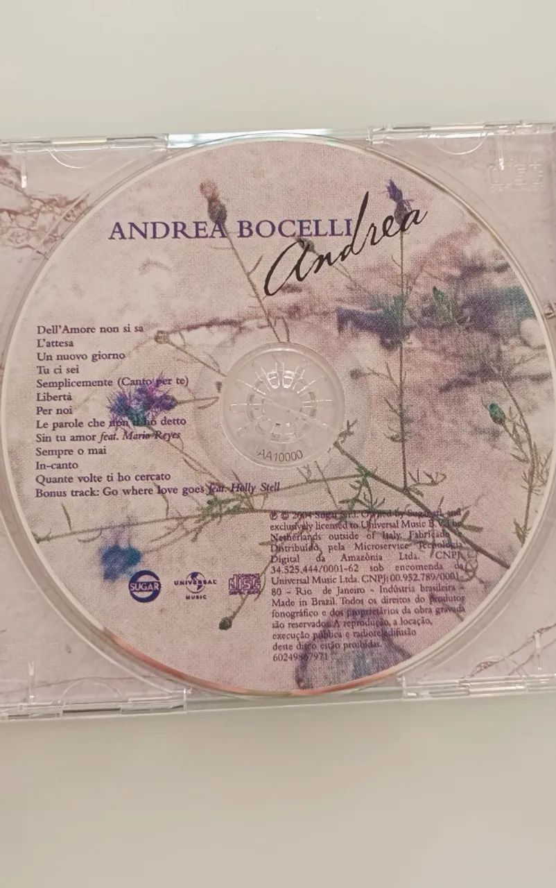 CD Andrea Bocelli - Sogno (1999) lote  - Foto 4