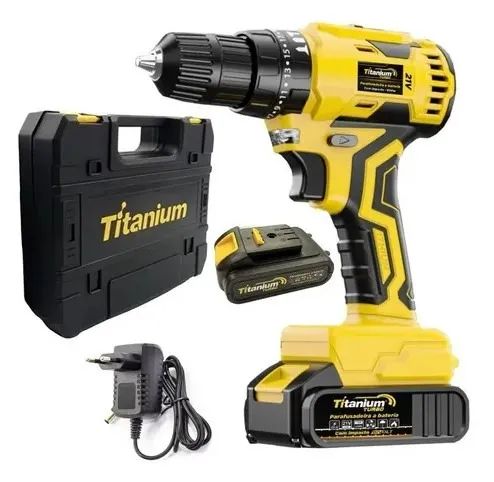 PARAFUSADEIRA FURADEIRA DE IMPACTO 21V BRUSHLESS - TITANIUM PROFISSIONAL