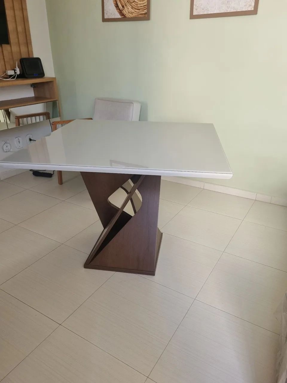 Mesa com tampo de vidro  - Foto 2