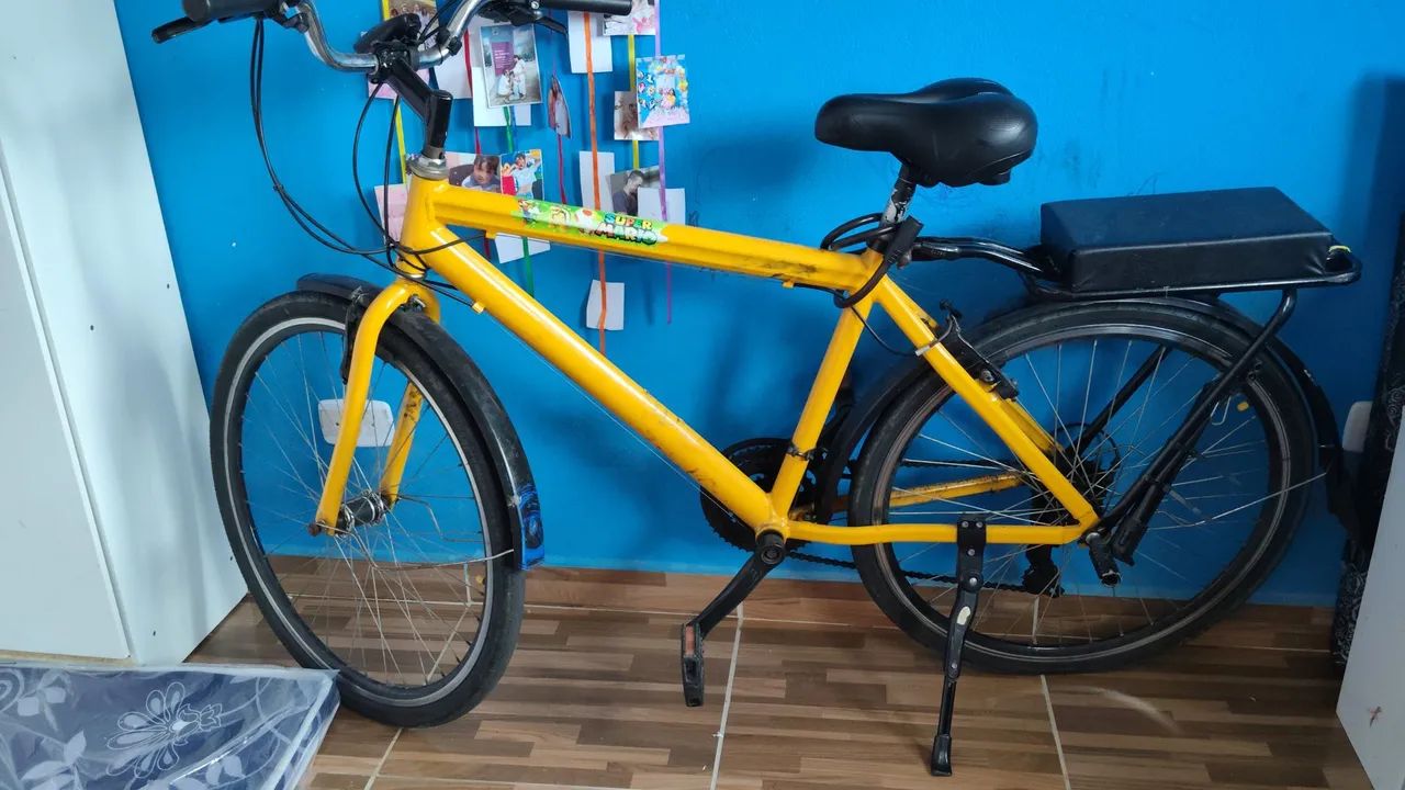Bicicleta com bagageiro acolchoado - Foto 2
