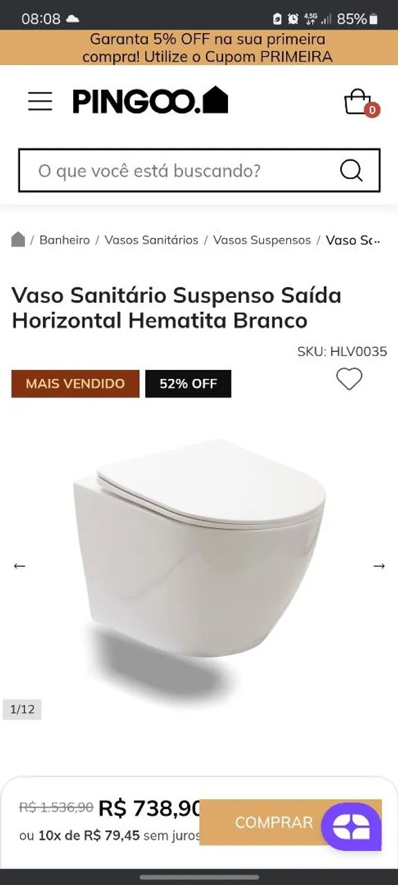 Pingoo Toilet Bowl