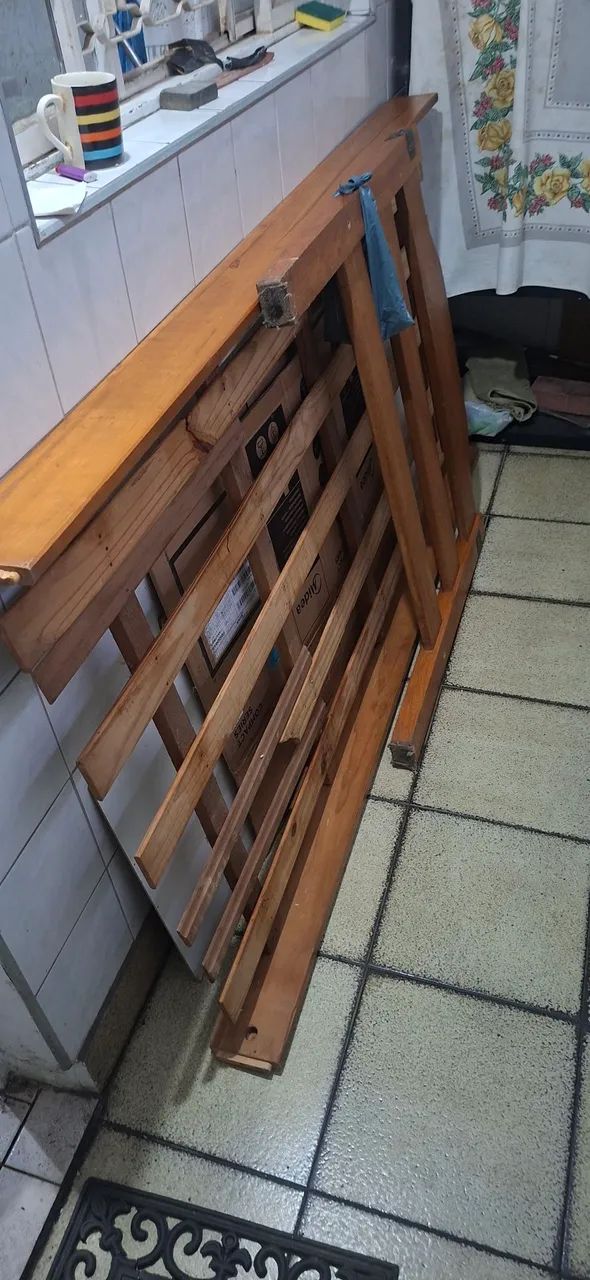 Cama de solteiro Madeira Nobre - Foto 4