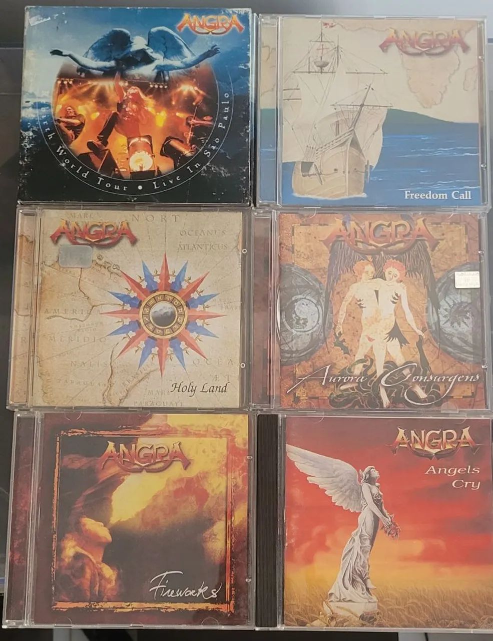 Lote 08 CDs Angra era Andre Mattos e Edu - CDs, DVDs etc - Santana