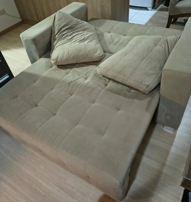 Sofá-cama | 2 lugares | C/ Almofadas e Colchonete adicional - Foto 2