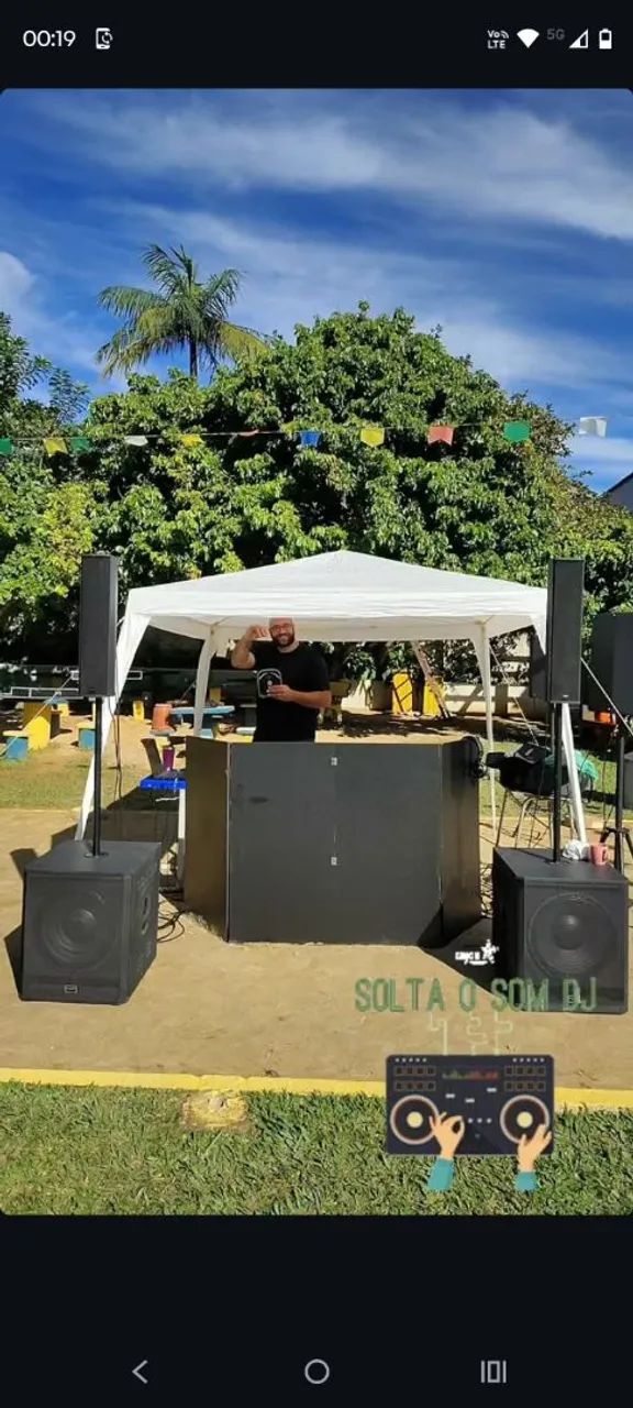 Par de subwoofers muito barato 