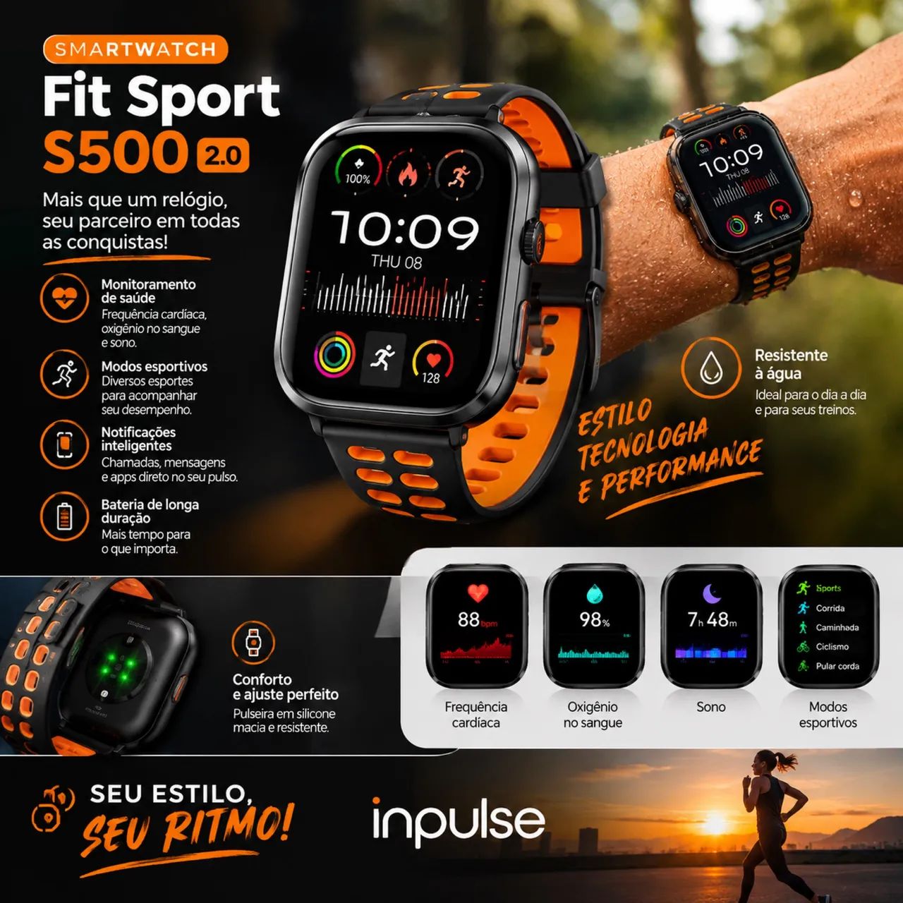 SMARTWATCH FIT SPORT S500 2.0