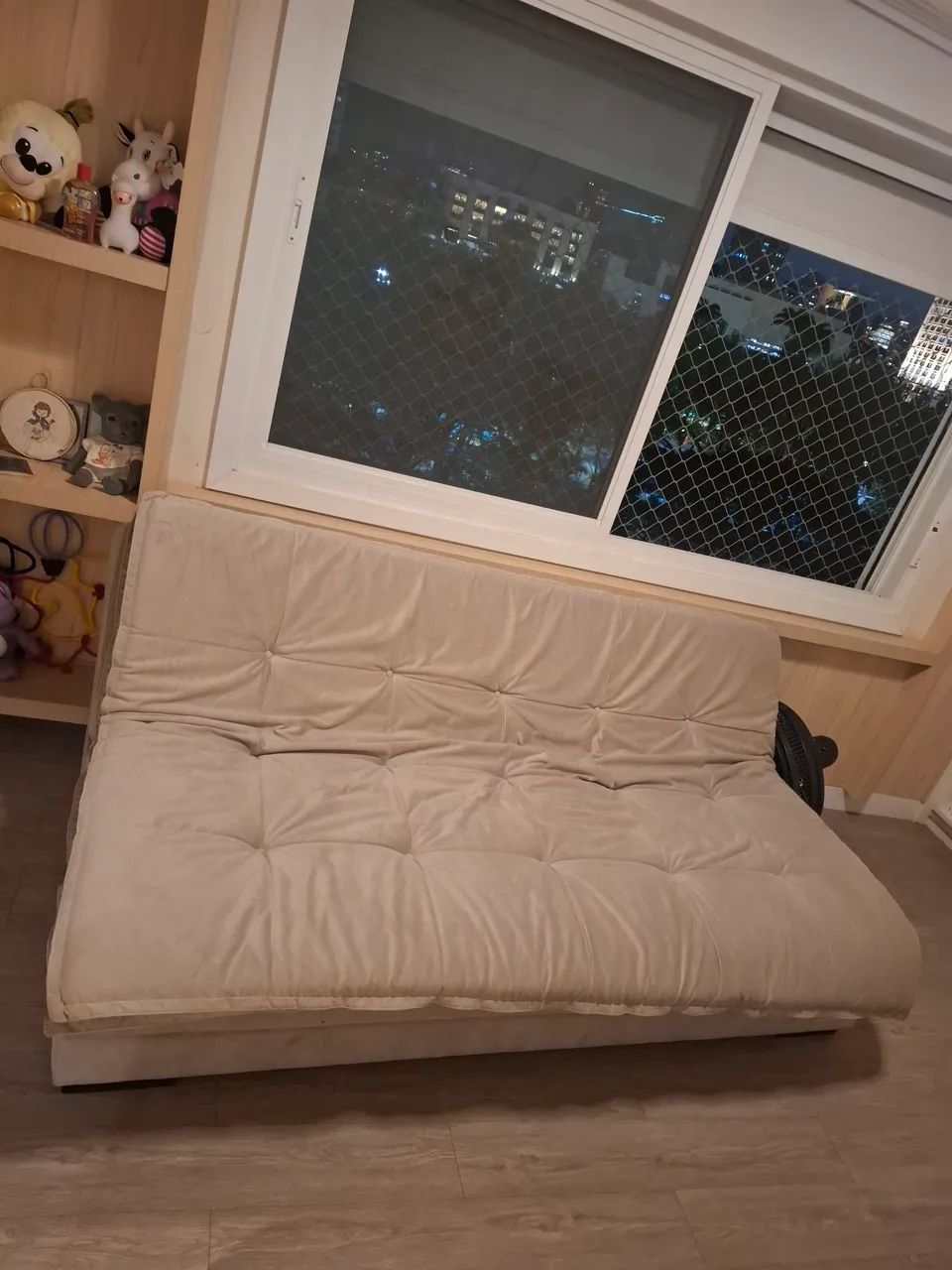 Sofá cama cinza 