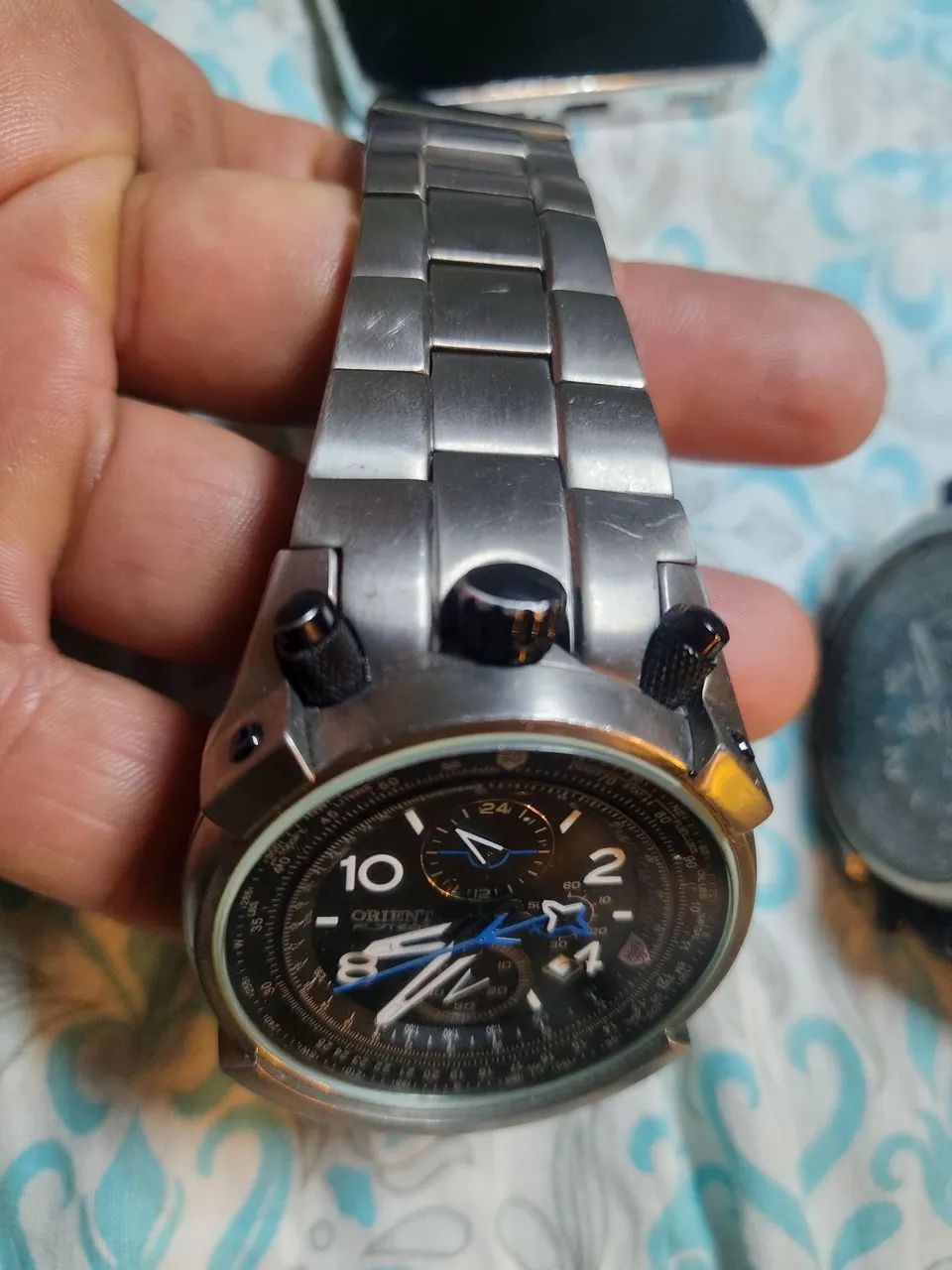 Relogio orient flytech mbttc001 titanium  - Foto 2