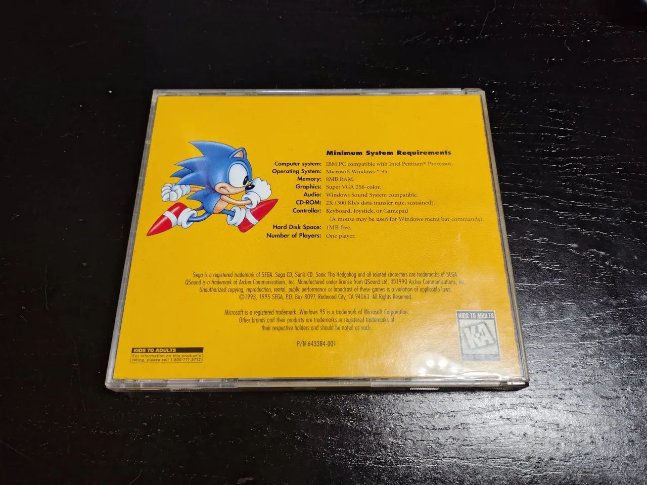 Sonic cd windows 95 raro - Foto 2