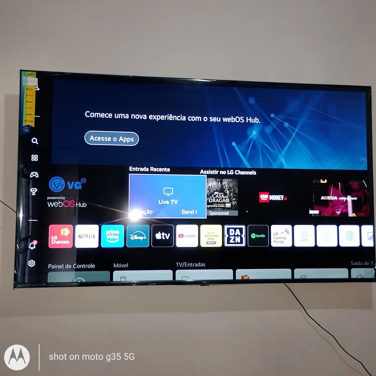 Vendo TV 65 polegadas da VG com nota fiscal  - Foto 3