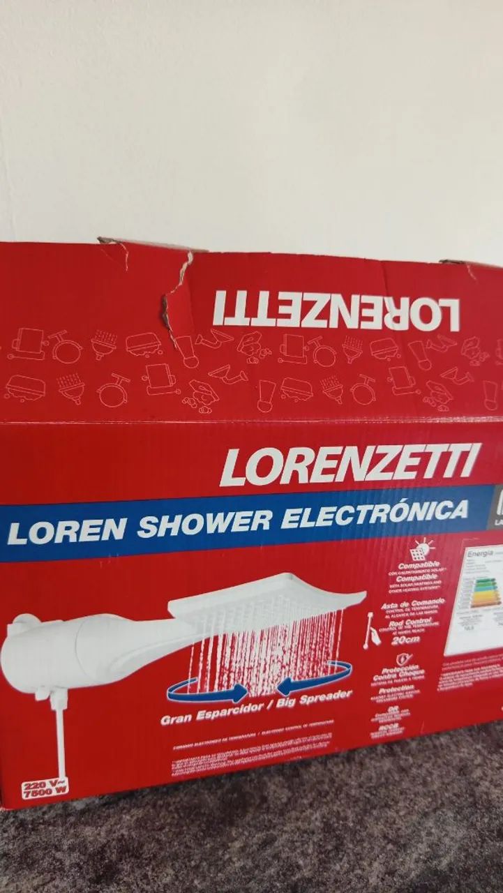 Chuveiro Loren Shower 220V NOVO - Foto 2